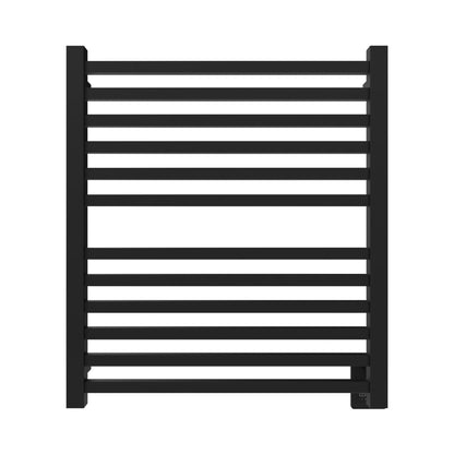 Amba Quadro Q2932 12-Bar Matte Black Hardwired Towel Warmer