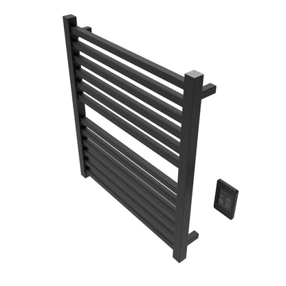 Amba Quadro Q2932 12-Bar Matte Black Hardwired Towel Warmer