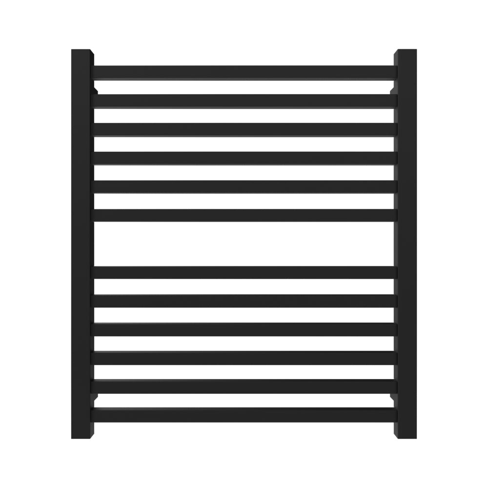 Amba Quadro Q2932 12-Bar Matte Black Hardwired Towel Warmer