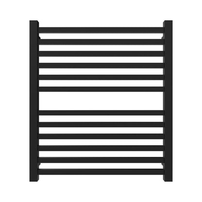 Amba Quadro Q2932 12-Bar Matte Black Hardwired Towel Warmer