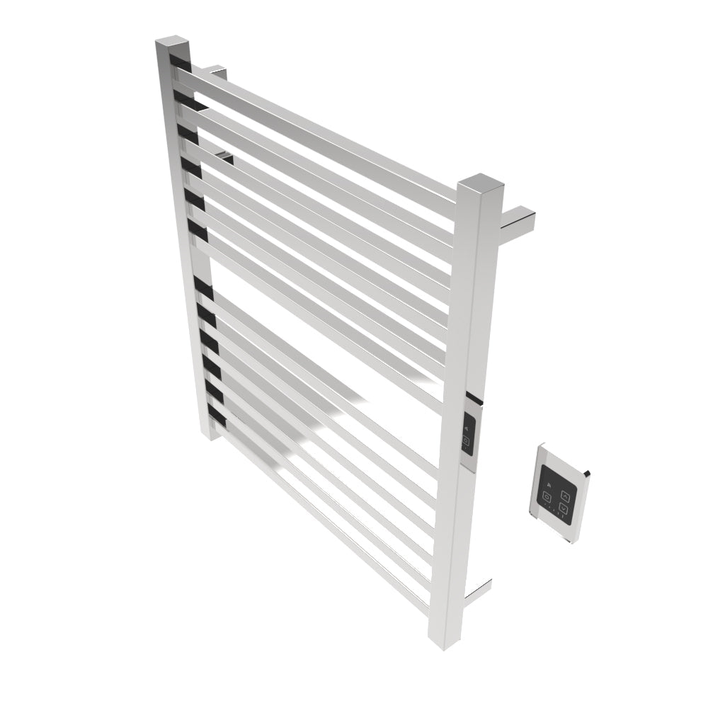 Amba Quadro Q2932 12-Bar Polished Stainless Steel Hardwired Towel Warmer