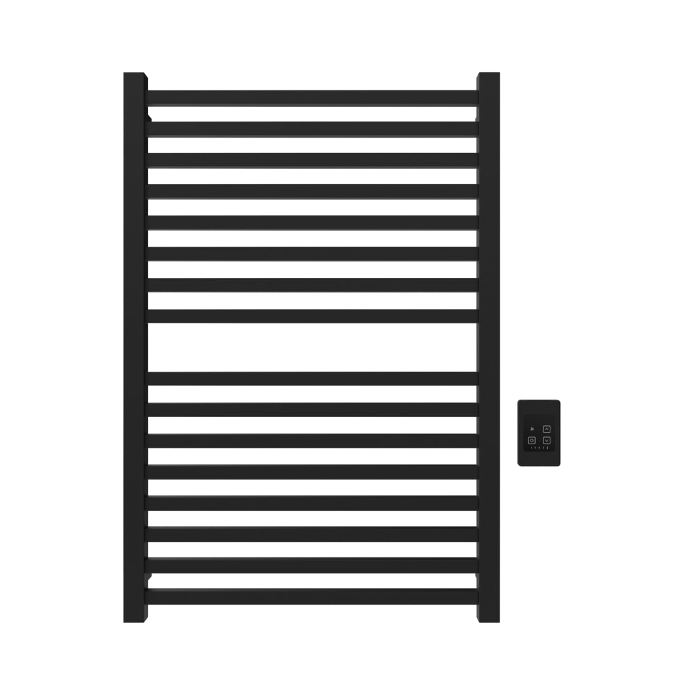 Amba Quadro Q2942 16-Bar Matte Black Hardwired Towel Warmer