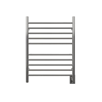 Amba Radiant Straight 10-Bar Polished Stainless Steel Hardwired Towel Warmer