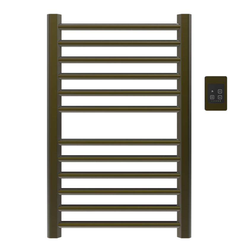 Amba Sirio S2132 12-Bar Brushed Bronze Hardwired Towel Warmer