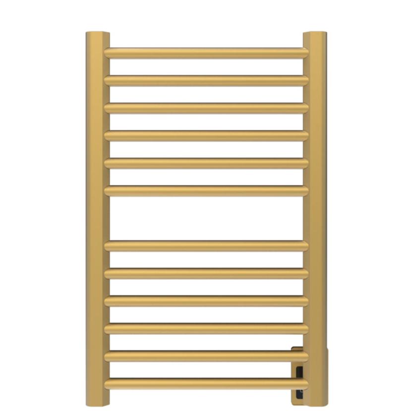 Amba Sirio S2132 12-Bar Satin Brass Hardwired Towel Warmer