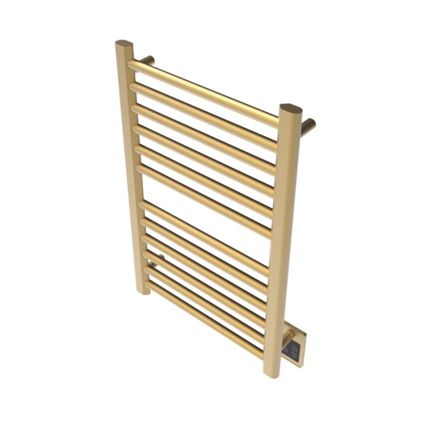 Amba Sirio S2132 12-Bar Satin Brass Hardwired Towel Warmer