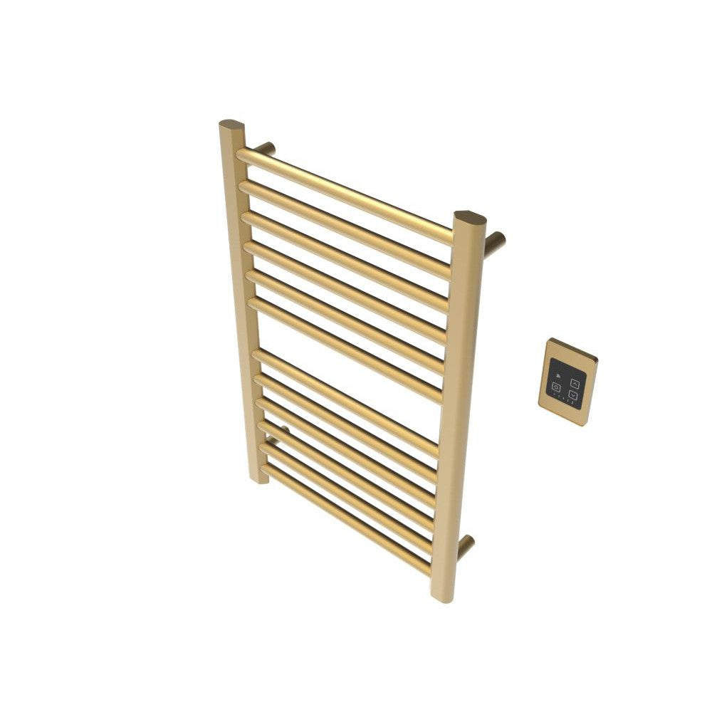 Amba Sirio S2132 12-Bar Satin Brass Hardwired Towel Warmer