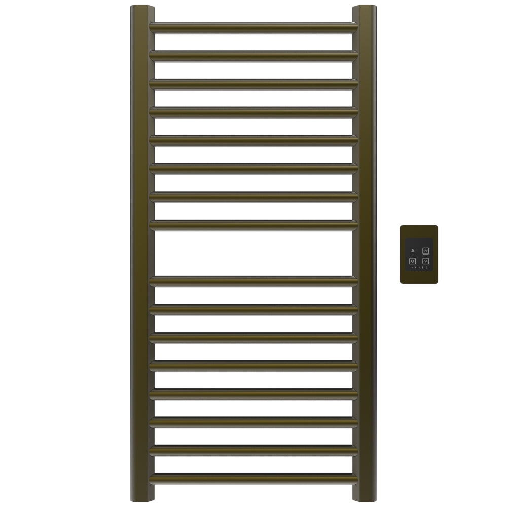 Amba Sirio S2142 16-Bar Brushed Bronze Hardwired Towel Warmer