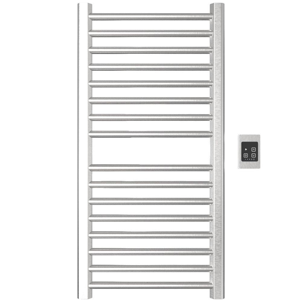 Amba Sirio S2142 16-Bar Brushed Stainless Steel Hardwired Towel Warmer