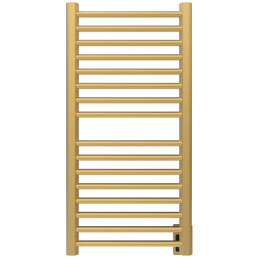 Amba Sirio S2142 16-Bar Satin Brass Hardwired Towel Warmer