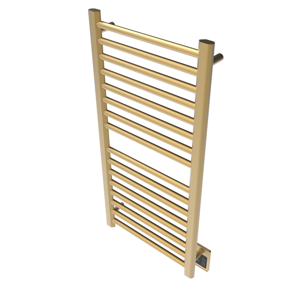 Amba Sirio S2142 16-Bar Satin Brass Hardwired Towel Warmer