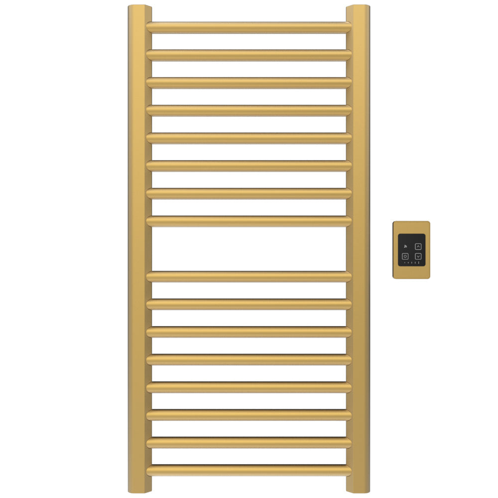 Amba Sirio S2142 16-Bar Satin Brass Hardwired Towel Warmer