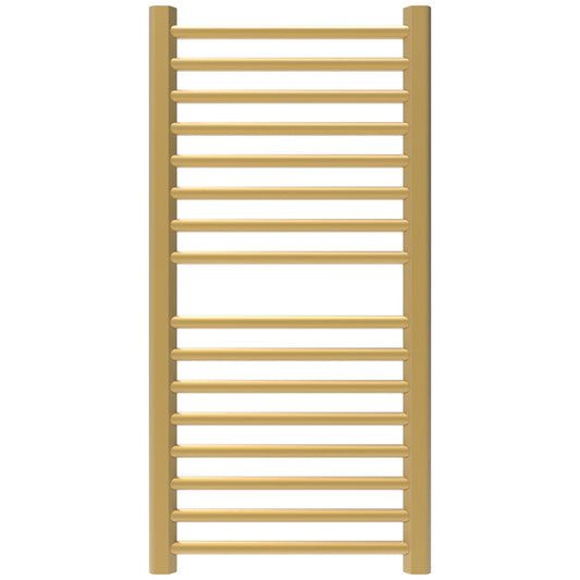 Amba Sirio S2142 16-Bar Satin Brass Hardwired Towel Warmer