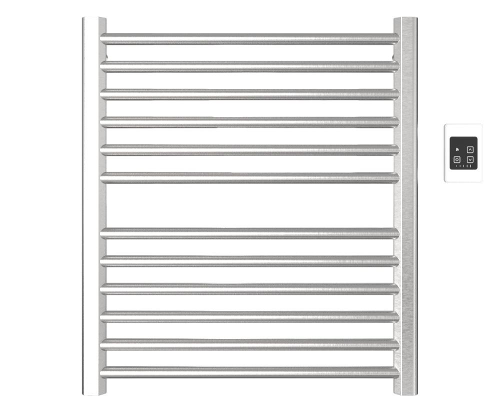 Amba Sirio S2932 12-Bar Brushed Stainless Steel Hardwired Towel Warmer