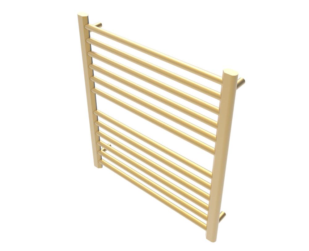 Amba Sirio S2932 12-Bar Satin Brass Hardwired Towel Warmer