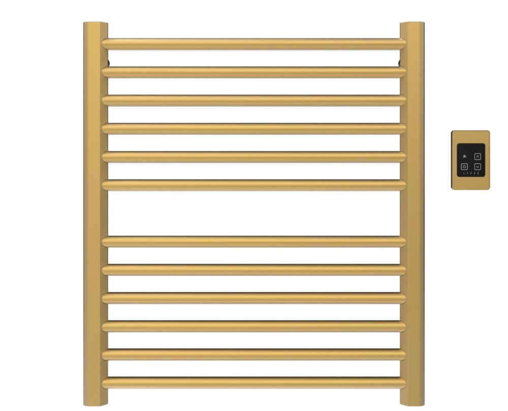 Amba Sirio S2932 12-Bar Satin Brass Hardwired Towel Warmer