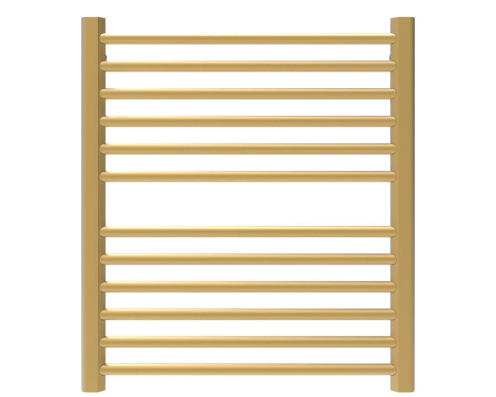 Amba Sirio S2932 12-Bar Satin Brass Hardwired Towel Warmer