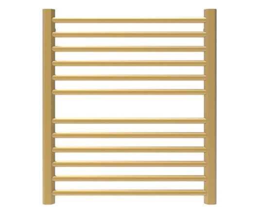 Amba Sirio S2932 12-Bar Satin Brass Hardwired Towel Warmer