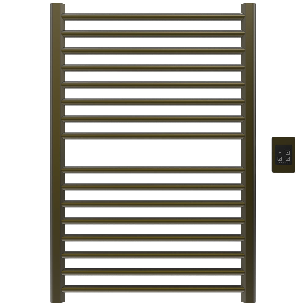 Amba Sirio S2942 16-Bar Brushed Bronze Hardwired Towel Warmer