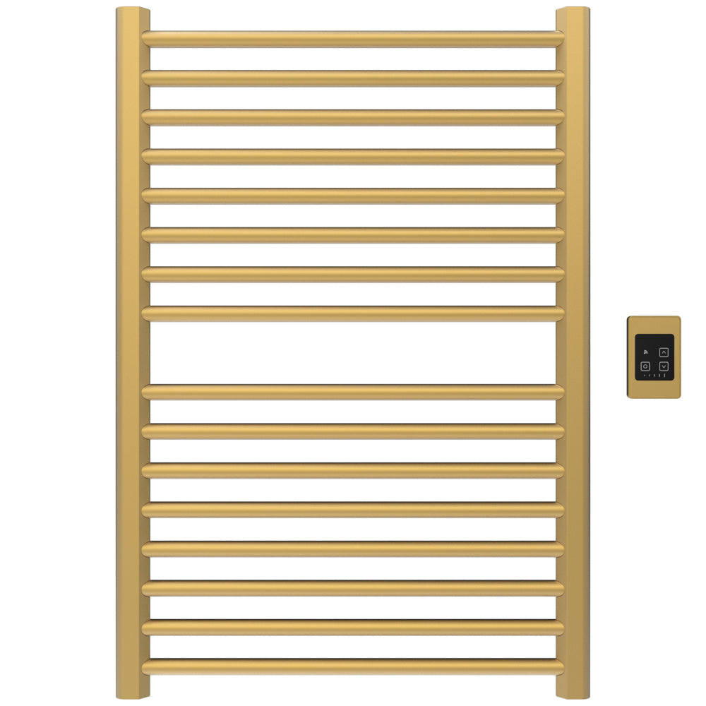 Amba Sirio S2942 16-Bar Satin Brass Hardwired Towel Warmer