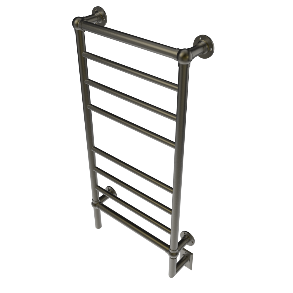 Amba Traditional 21" 8-Bar Brushed Bronze Hardwired Towel Warmer