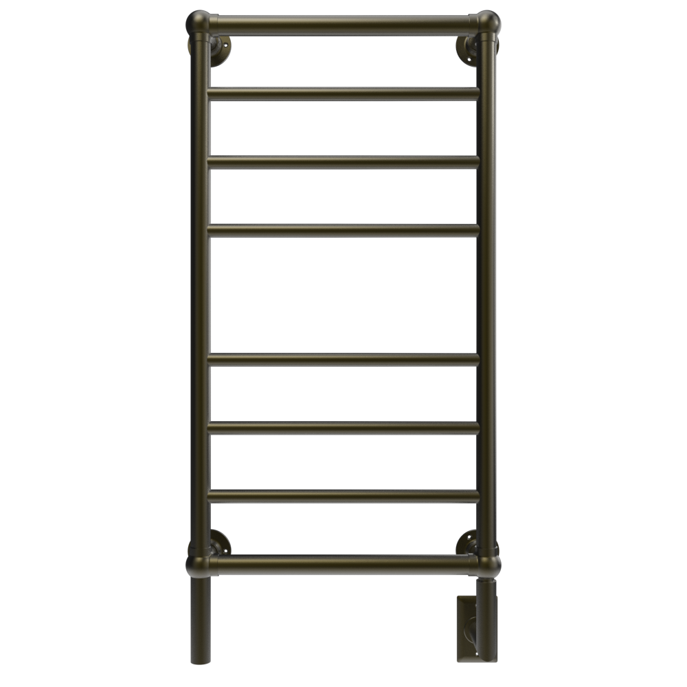 Amba Traditional 21" 8-Bar Brushed Bronze Hardwired Towel Warmer