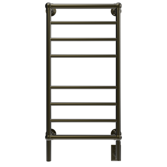 Amba Traditional 21" 8-Bar Brushed Bronze Hardwired Towel Warmer