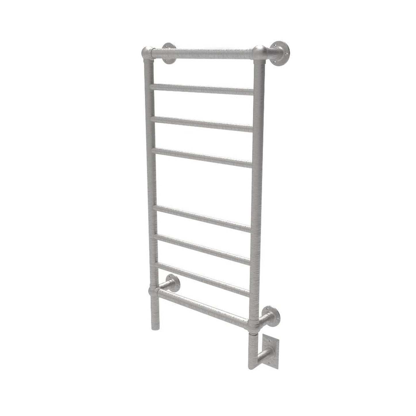 Amba Traditional 21" 8-Bar Brushed Nickel Hardwired Towel Warmer