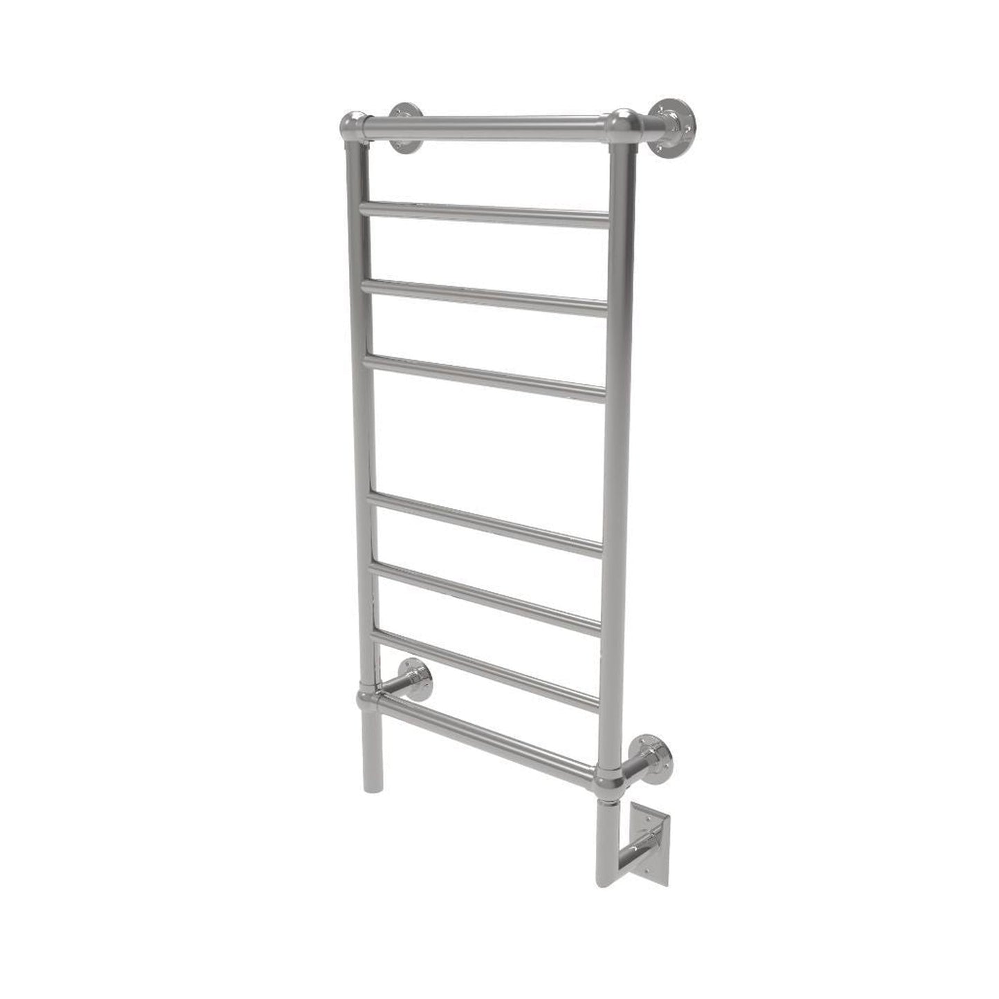 Amba Traditional 21" 8-Bar Polished Nickel Hardwired Towel Warmer