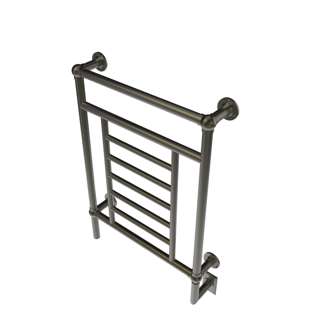 Amba Traditional 25" 8-Bar Brushed Bronze Hardwired Towel Warmer