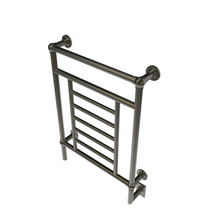 Amba Traditional 25" 8-Bar Brushed Bronze Hardwired Towel Warmer