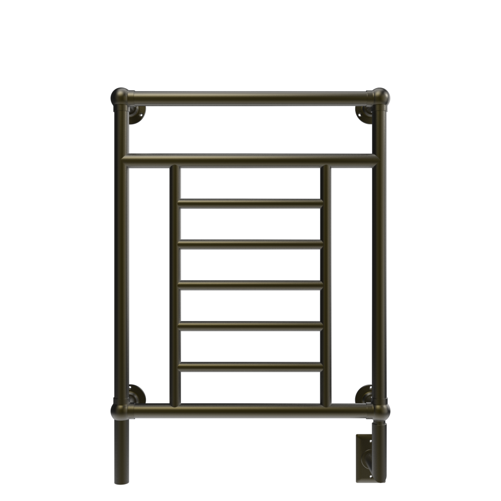 Amba Traditional 25" 8-Bar Brushed Bronze Hardwired Towel Warmer