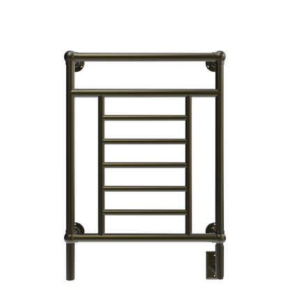 Amba Traditional 25" 8-Bar Brushed Bronze Hardwired Towel Warmer