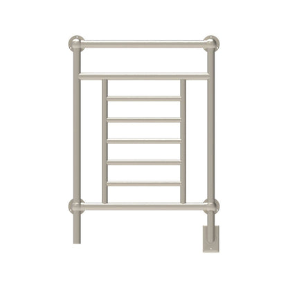 Amba Traditional 25" 8-Bar Brushed Nickel Hardwired Towel Warmer