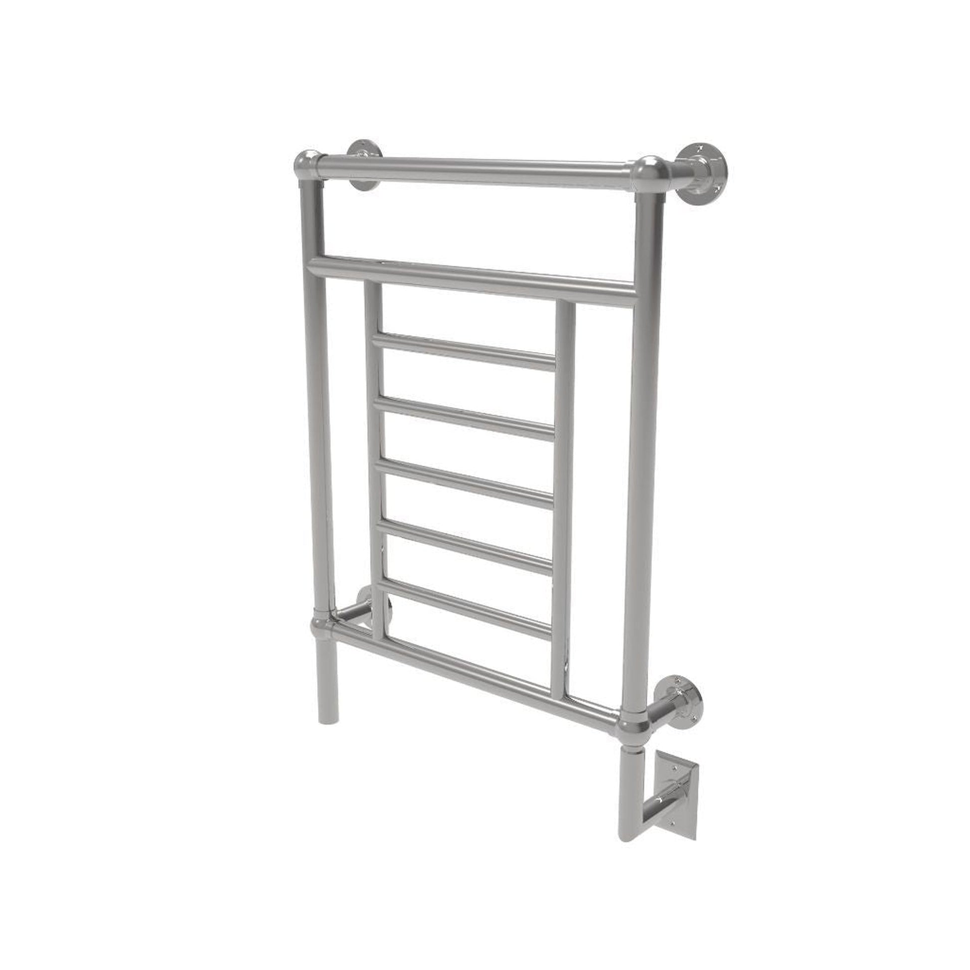 Amba Traditional 25" 8-Bar Polished Nickel Hardwired Towel Warmer