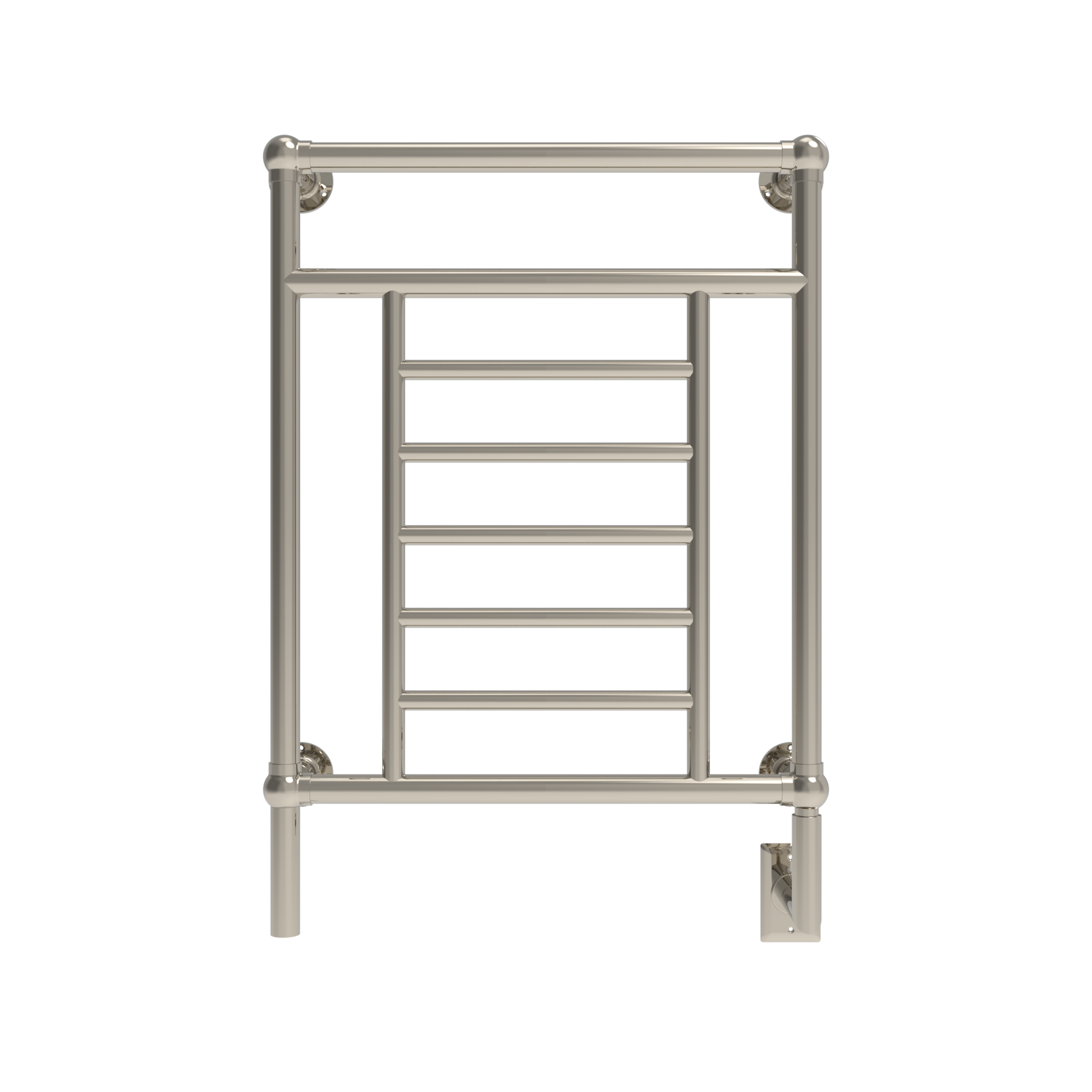 Amba Traditional 25" 8-Bar Polished Nickel Hardwired Towel Warmer