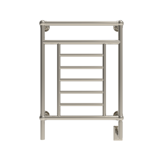 Amba Traditional 25" 8-Bar Polished Nickel Hardwired Towel Warmer