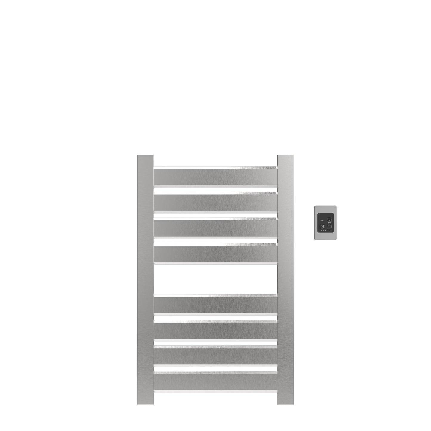 Amba Vega V2337 8-Panel Brushed Stainless Steel Hardwired Towel Warmer