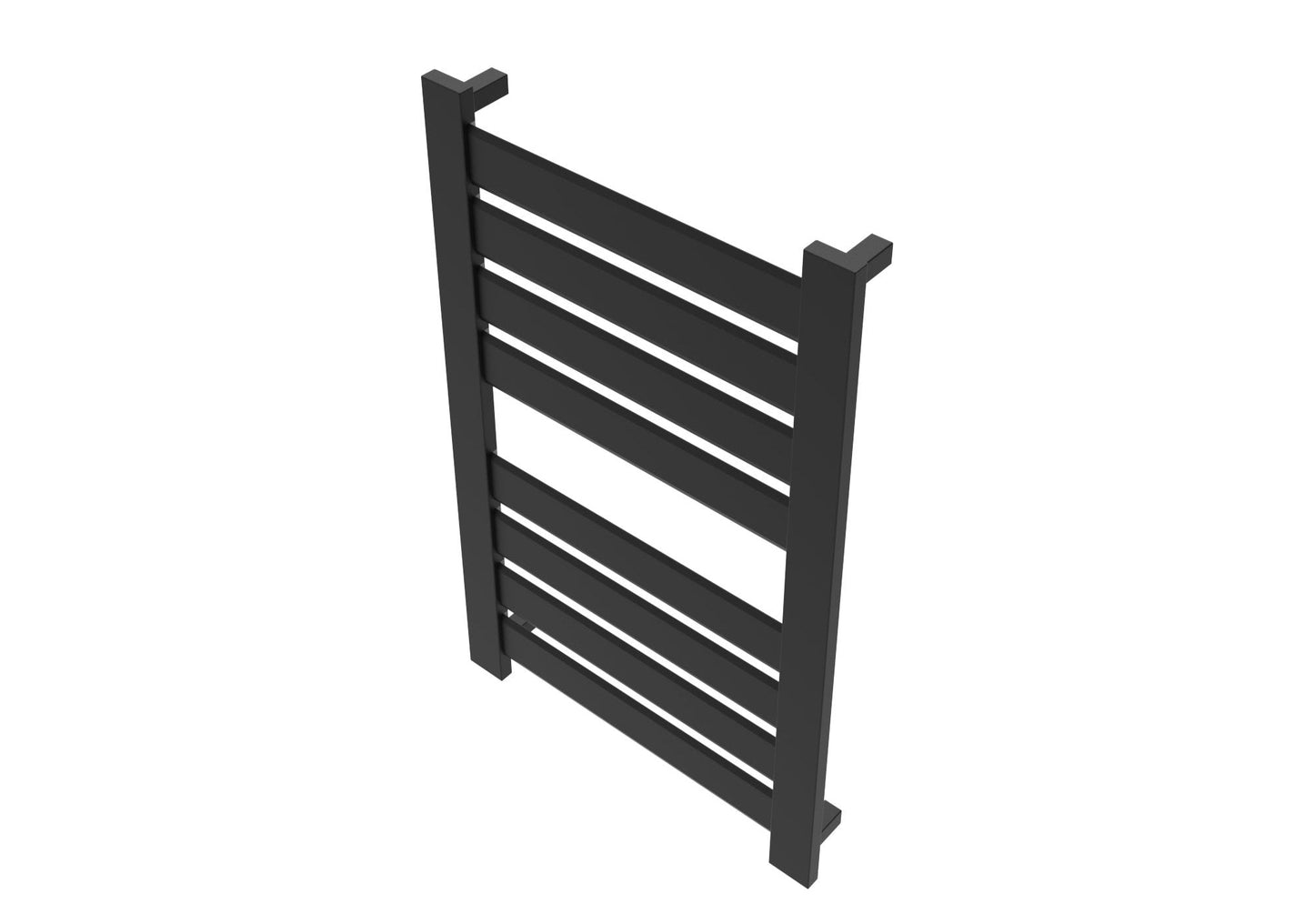 Amba Vega V2337 8-Panel Matte Black Hardwired Towel Warmer