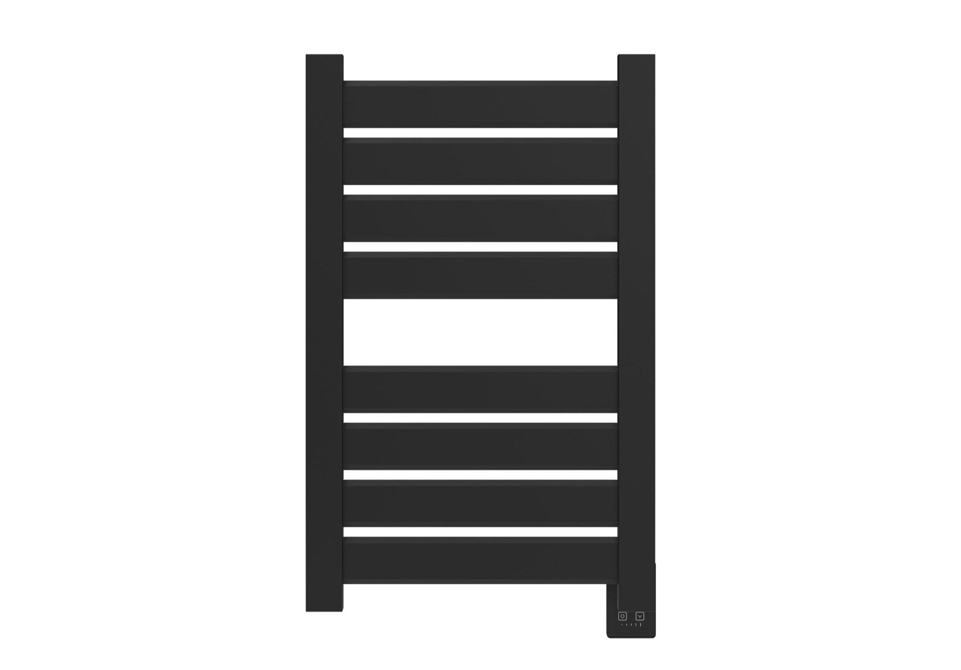 Amba Vega V2337 8-Panel Matte Black Hardwired Towel Warmer