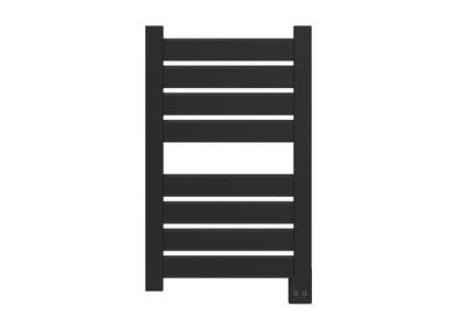 Amba Vega V2337 8-Panel Matte Black Hardwired Towel Warmer