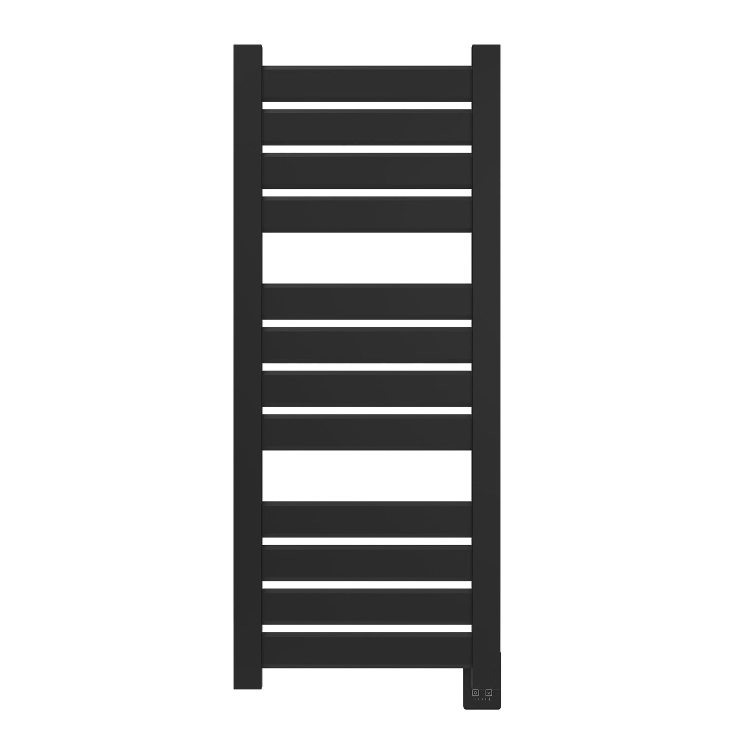 Amba Vega V2356 12-Panel Matte Black Hardwired Towel Warmer