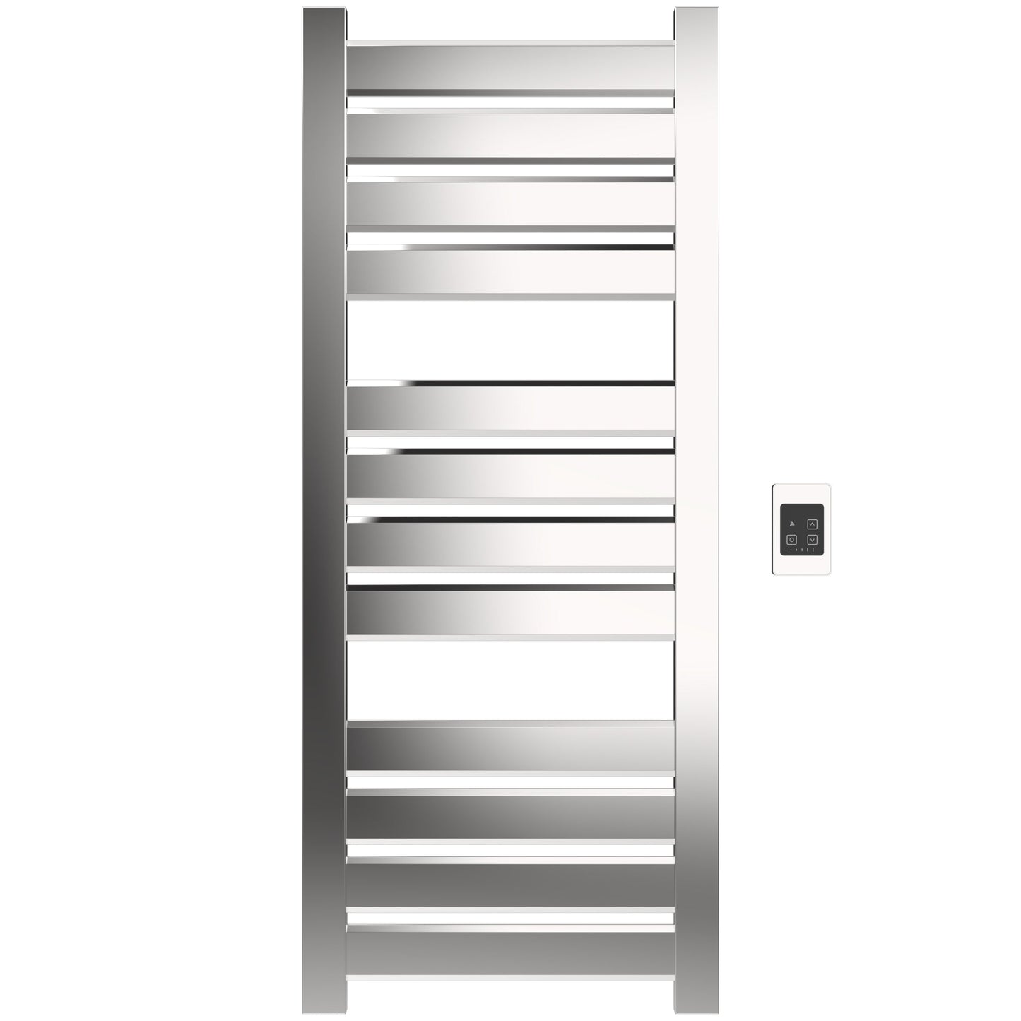 Amba Vega V2356 12-Panel Polished Stainless Steel Hardwired Towel Warmer