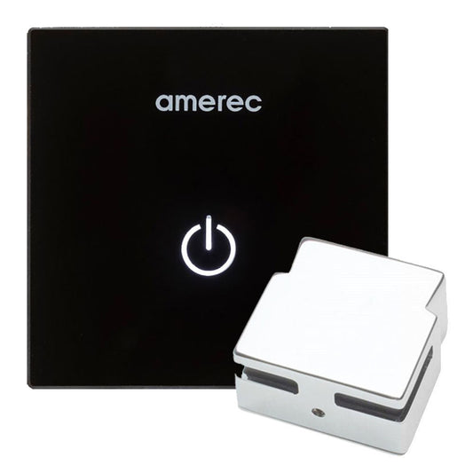 Amerec AK Series Brushed Nickel K4 On/Off Non-Thermostatic Steam Generator Control Kit