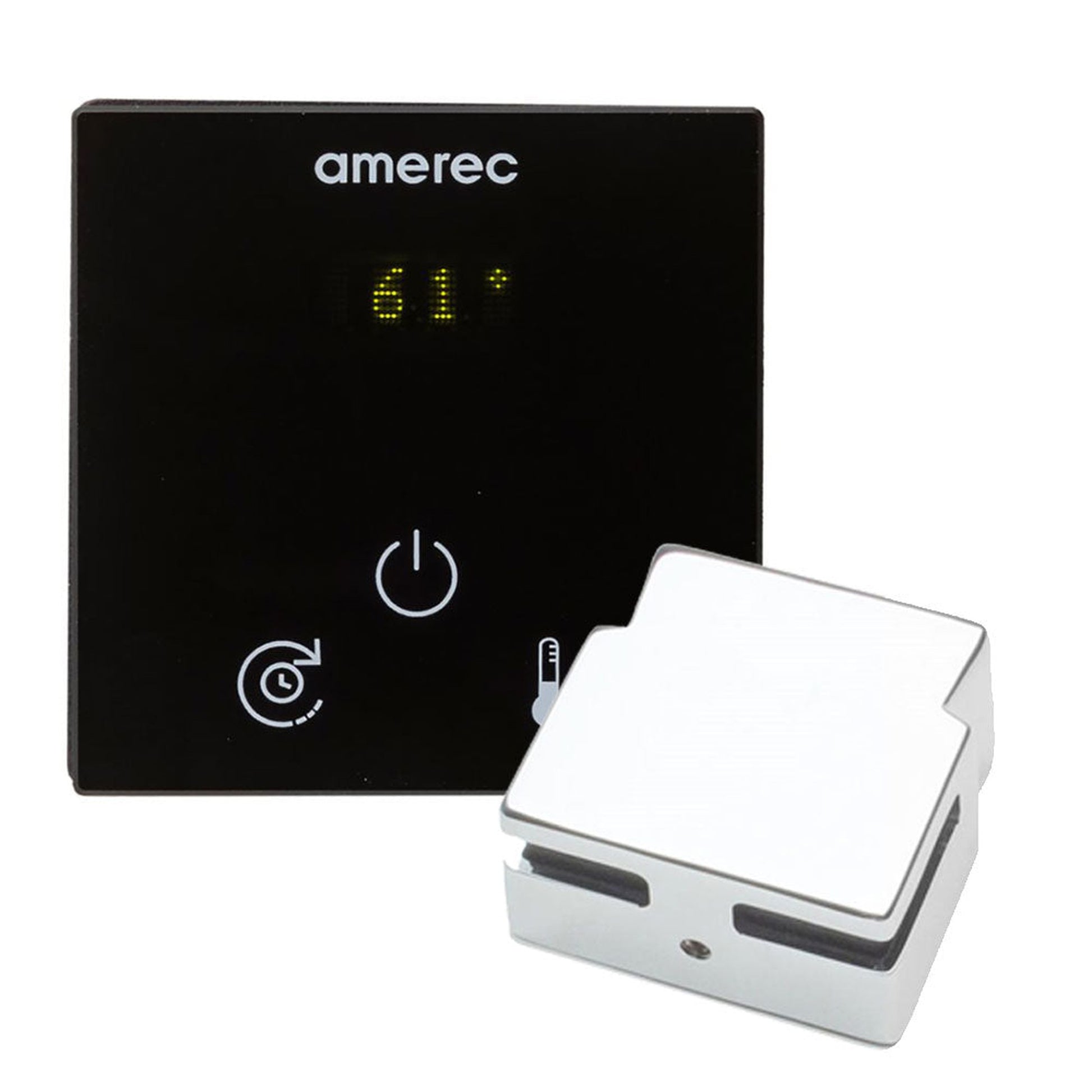 Amerec AK Series Polished Chrome K3 Digital Steam Shower Generator Control Kit
