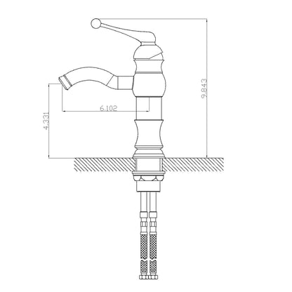 American Imaginations AI-13067 18" White Rectangular Ceramic Undermount Bathroom Sink Set