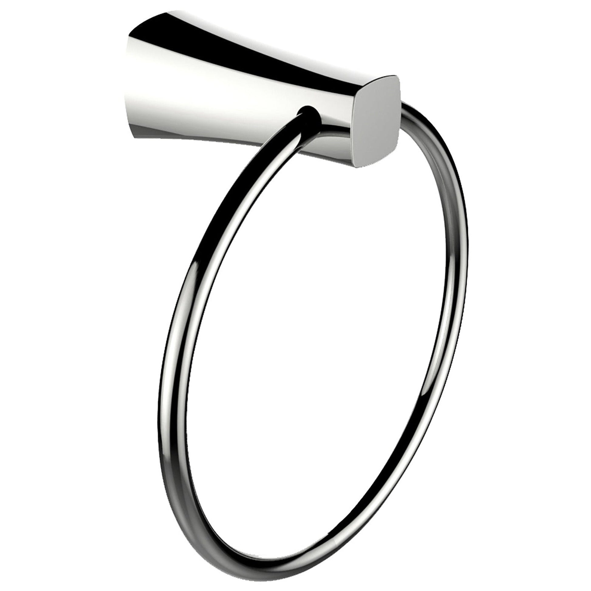 American Imaginations AI-13324 7" Chrome Rectangular Wall Mount Modern Bathroom Accessory Set