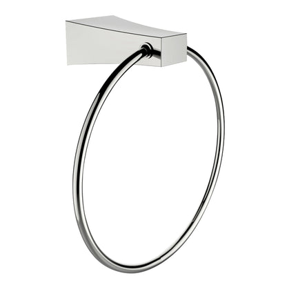 American Imaginations AI-13325 7" Chrome Rectangular Wall Mount Modern Bathroom Accessory Set