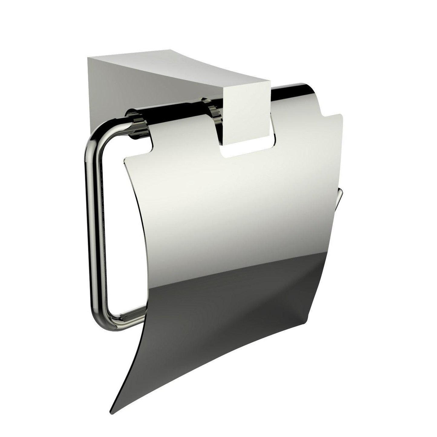 American Imaginations AI-13330 24" Chrome Rectangular Wall Mount Modern Bathroom Accessory Set