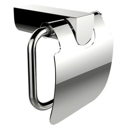 American Imaginations AI-13340 24" Chrome Rectangular Wall Mount Modern Bathroom Accessory Set